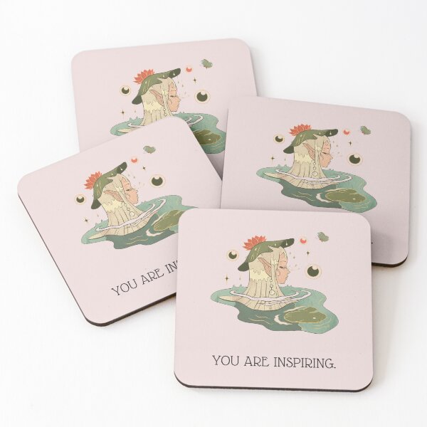Item preview, You Are Inspiring Vintage Elf In Lotus Pond designed and sold by BohemiWANDERS.
