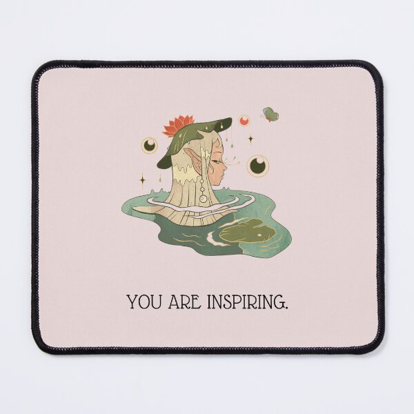 Item preview, You Are Inspiring Vintage Elf In Lotus Pond designed and sold by BohemiWANDERS.