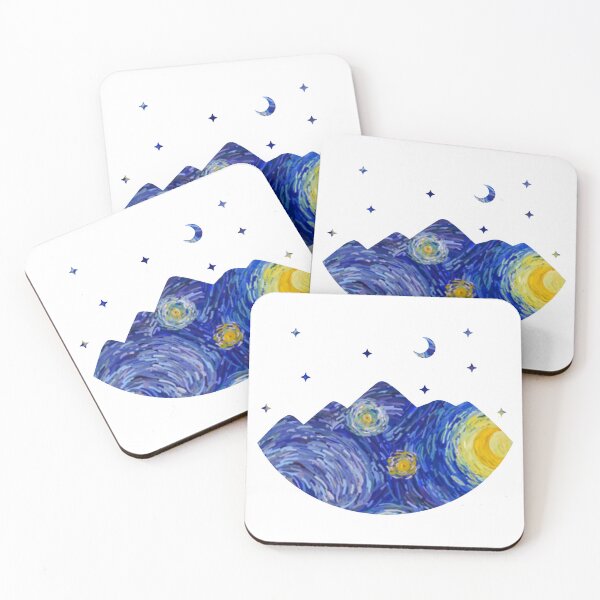 Item preview, Starry Night Mountain Range designed and sold by Printjelly.