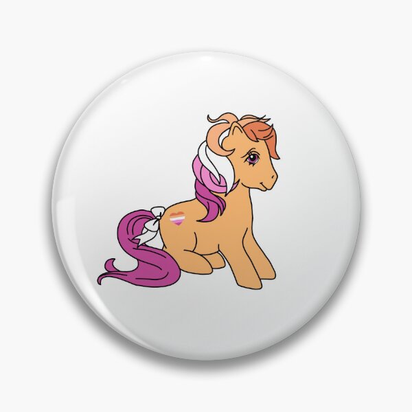 Item preview, Lesbian Flag Pride Pony: Vintage Style MLP designed and sold by PleasantShark.