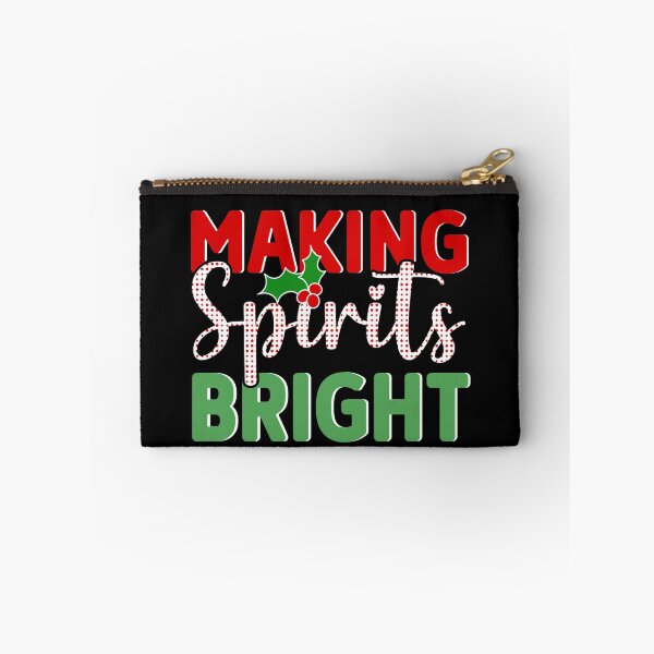 Item preview, Making Spirits Bright Funny Christmas Drinking Pun designed and sold by Got2BSnazzy.