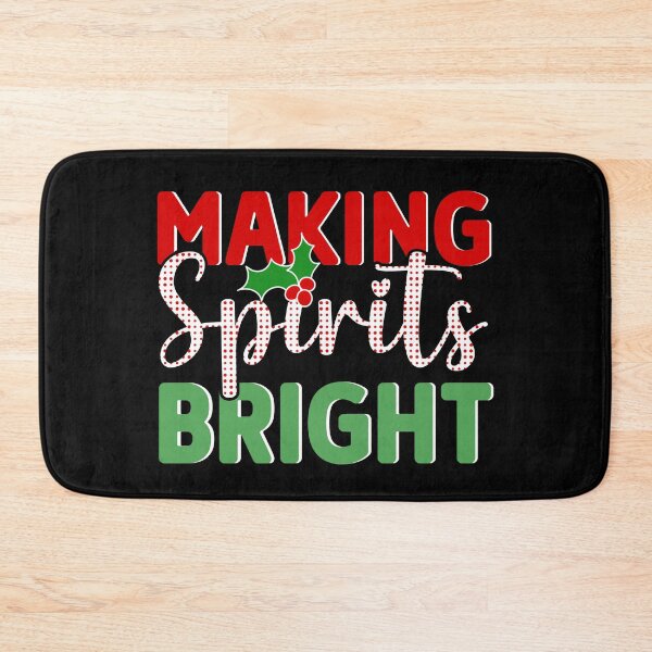Item preview, Making Spirits Bright Funny Christmas Drinking Pun designed and sold by Got2BSnazzy.