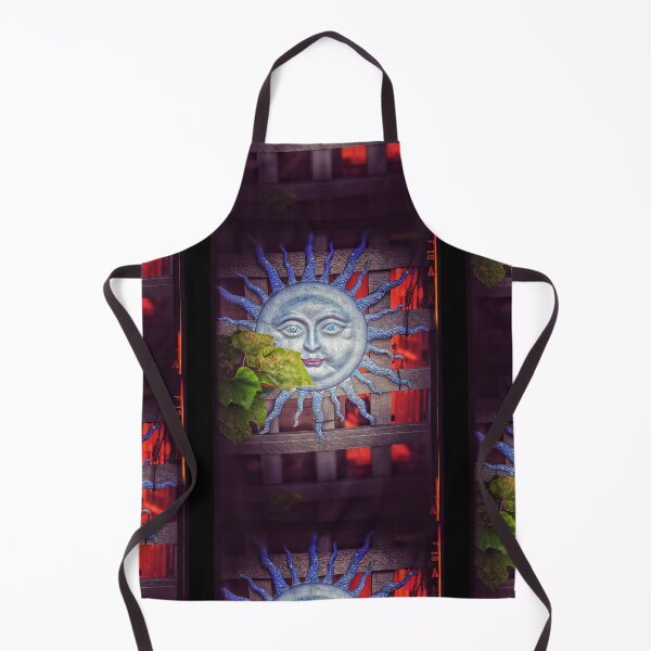 Item preview, Smiling Sun Face With Leaves Photography Design designed and sold by EarthArtDesigns.