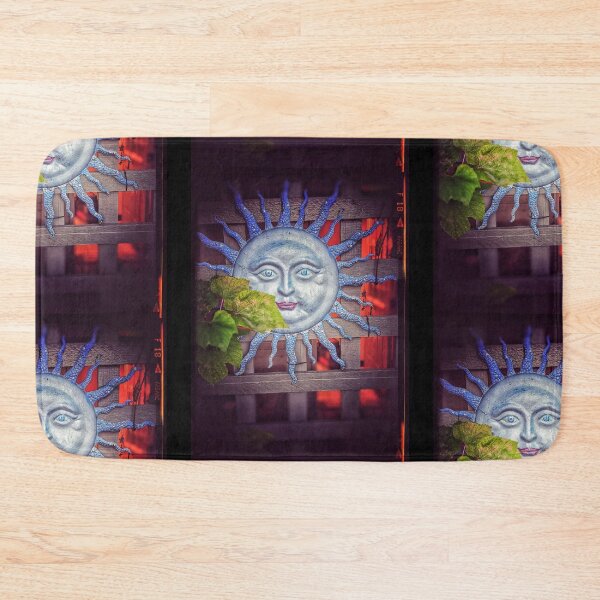 Item preview, Smiling Sun Face With Leaves Photography Design designed and sold by EarthArtDesigns.