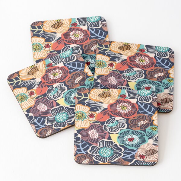 Item preview, Colored spring flower pattern designed and sold by small-drawing.