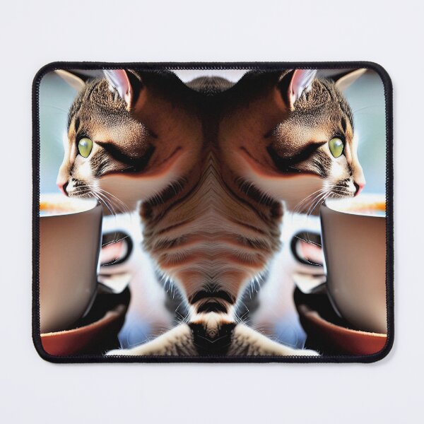 Item preview, cat drinking in a mirror designed and sold by David-Howells.