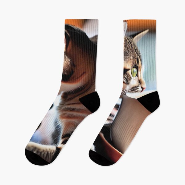 Item preview, cat drinking in a mirror designed and sold by David-Howells.
