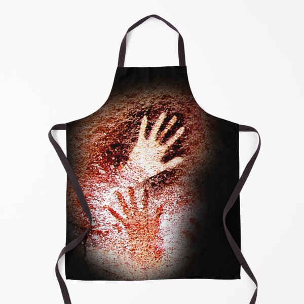Item preview, Hands, stenciled at the Cave of the Hands. Cueva de las Manos. Detail of two hands. Black background. designed and sold by janesg.