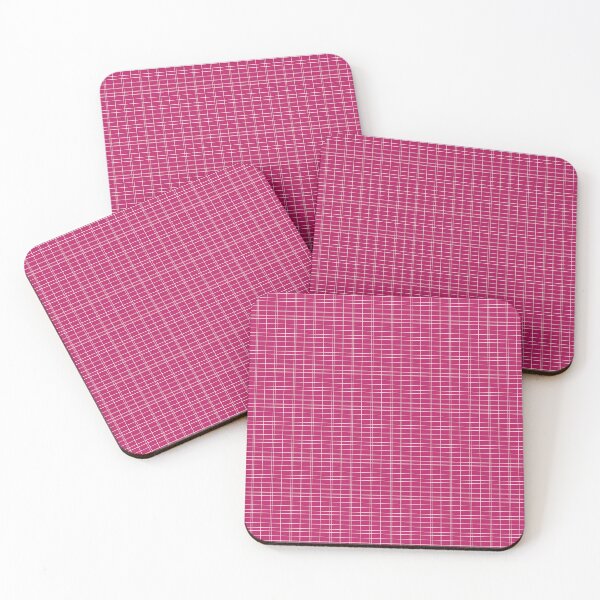 Item preview, Dark Pink Rectangles, Inline designed and sold by Mindi Maxine.