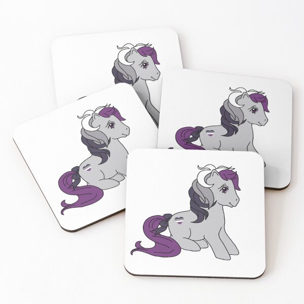 Item preview, Asexual Flag Pride Pony: Vintage-style MLP designed and sold by PleasantShark.