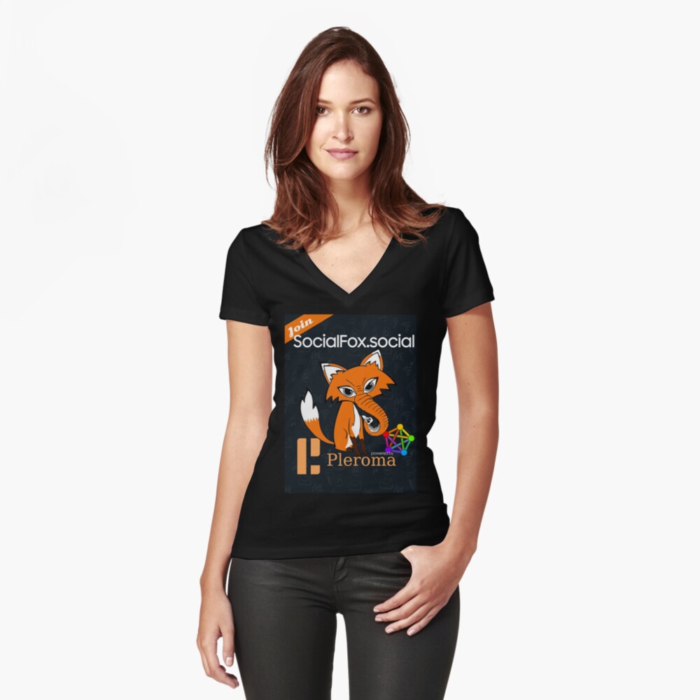 Item preview, Fitted V-Neck T-Shirt designed and sold by Regal-Music.