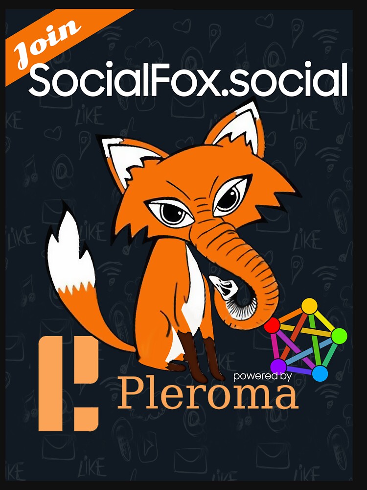 Thumbnail 7 of 7, Classic T-Shirt, SocialFox.social logo (sF1-2022-10) designed and sold by Regal-Music.