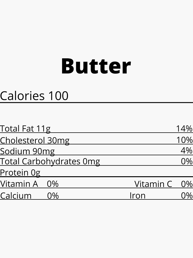 butter-nutrition-facts-sticker-for-sale-by-zaybouh-redbubble