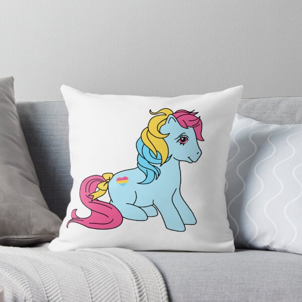 Item preview, Pansexual Flag Pride Pony: Vintage-style MLP designed and sold by PleasantShark.