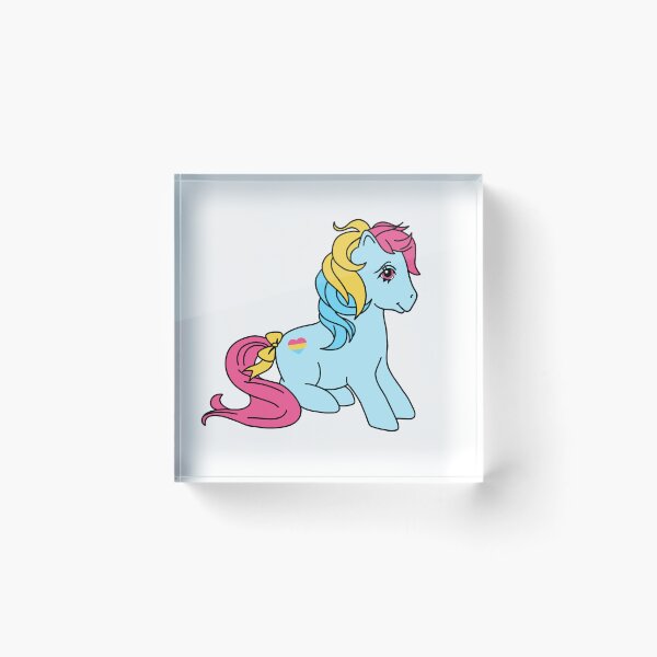Item preview, Pansexual Flag Pride Pony: Vintage-style MLP designed and sold by PleasantShark.