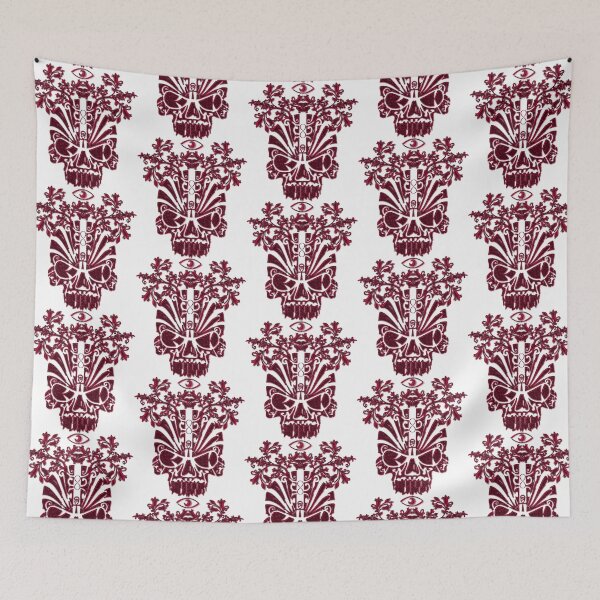 Item preview, 1111 Metallic Red Floral Skull Of Renewal  designed and sold by DesignLust.