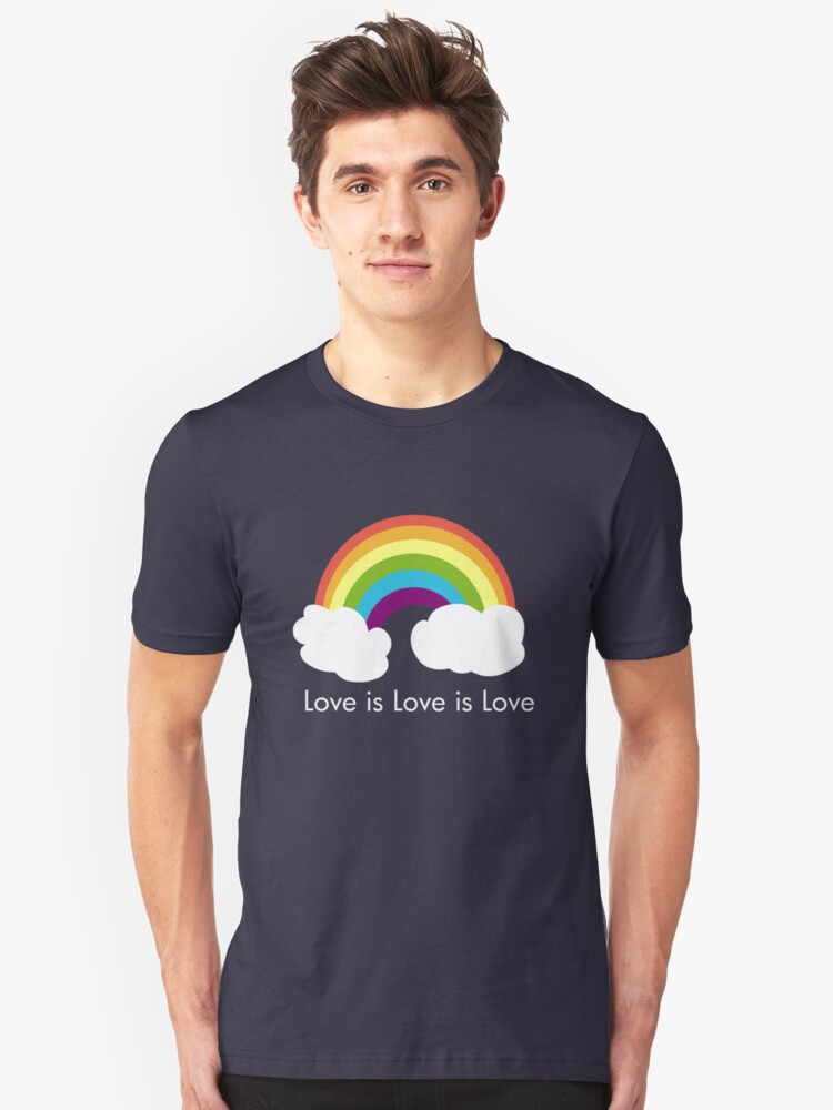 Rainbow\u0027 Love T-Shirt is Love- by is \u0027Love imbusymycroft