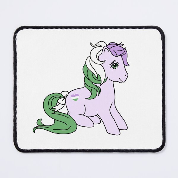 Item preview, Genderqueer Flag Pride Pony: Vintage-style MLP designed and sold by PleasantShark.