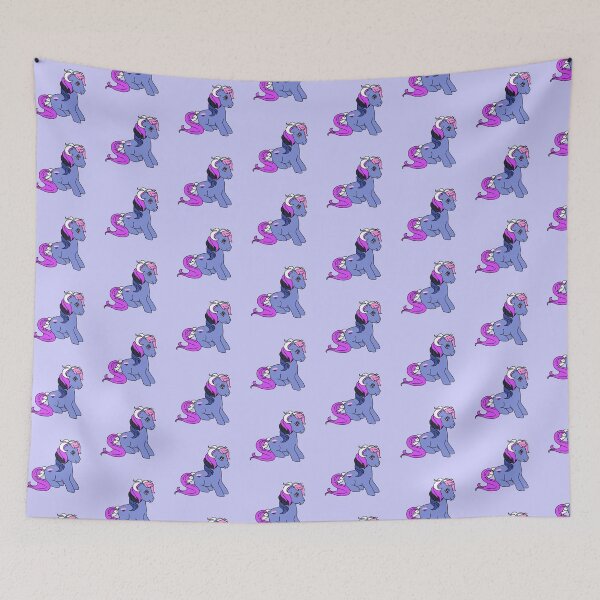 Item preview, Genderfluid Flag Pride Pony: Vintage-style MLP designed and sold by PleasantShark.