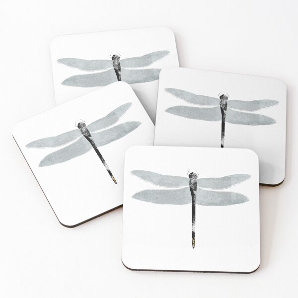 Item preview, Elegant dragonfly paper press graphic print.  Caroline Laursen original.  designed and sold by Caroline Laursen.