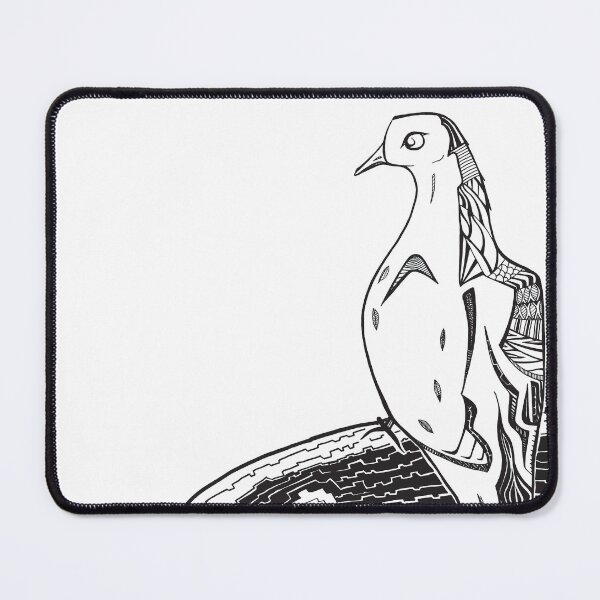 Item preview, Mourning Dove on Branch - Ink Drawing designed and sold by SfidaDesigns.