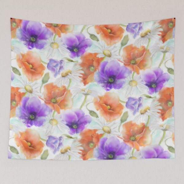Item preview, Expressive Style Anemones Daisies and Poppies designed and sold by Tina Veenstra.