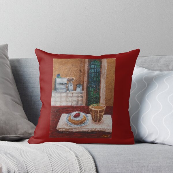 Item preview, Vintage Style Coffee Shop Painting  designed and sold by purplescenery.