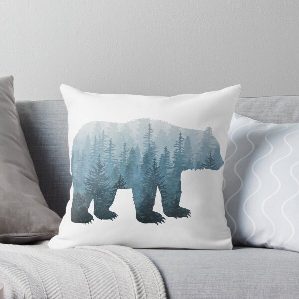 Item preview, Misty Forest Bear - Turquoise designed and sold by maryedenoa.