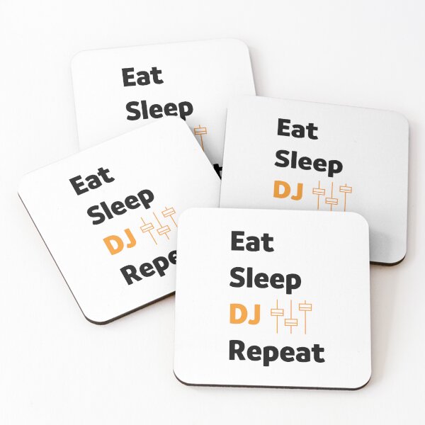 Artikelvorschau, Eat Sleep DJ-Wiederholung entworfen und verkauft von bargaboot.