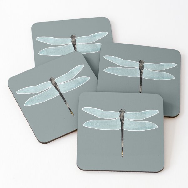 Item preview, Elegant dragonfly paper press graphic print.  Caroline Laursen original. designed and sold by Caroline Laursen.
