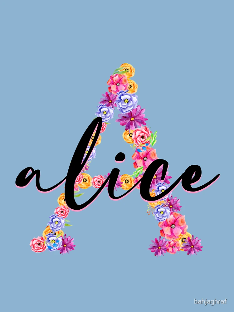 Alice Name - Meaning of the Name Alice Kids T-Shirt for Sale by bahjaghraf