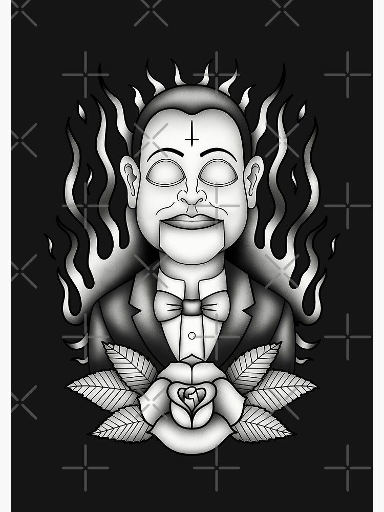 "VENTRILOQUIST DUMMY B&W" Poster for Sale by hugoncalves Redbubble
