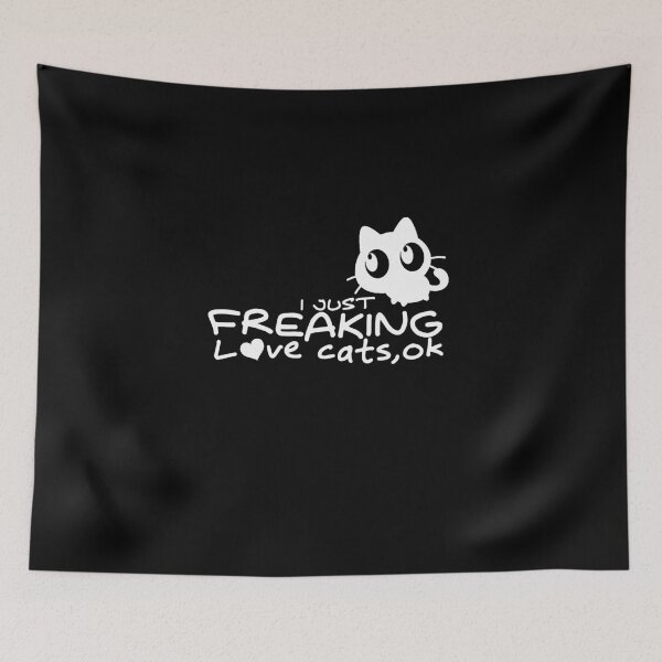 Item preview, I Just Freaking Love Cats, Ok designed and sold by BeUniqueMe.
