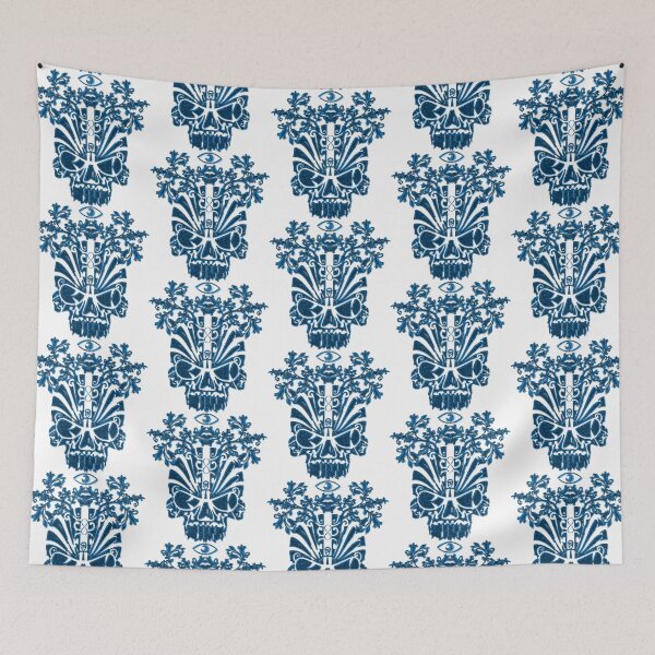 Item preview, 1111 Metallic Turquoise Floral Skull Of Renewal  designed and sold by DesignLust.