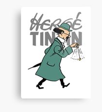 herge tintin Metal Print