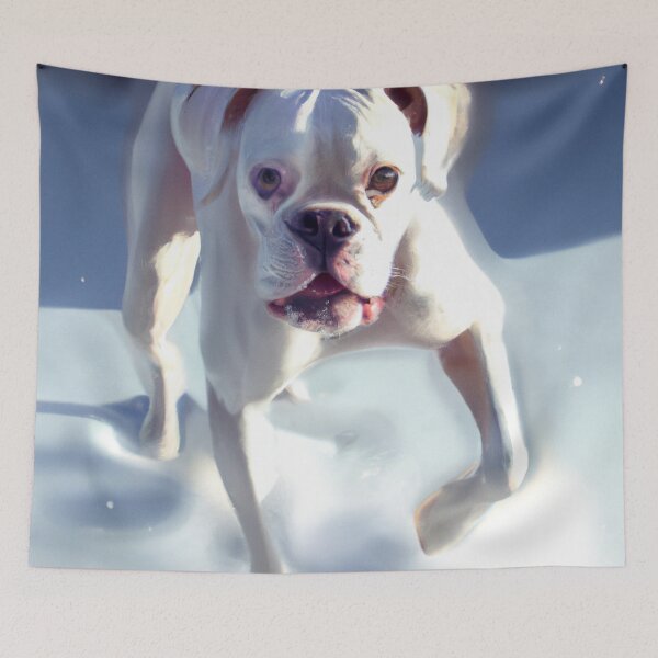 Item preview, Photorealistic Boxer Dog Painting designed and sold by DiatomDesigns.