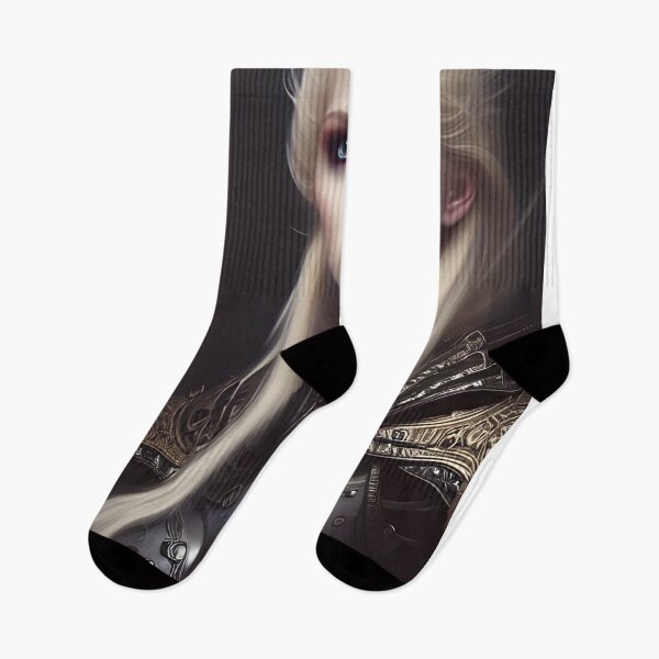 Item preview, Sexy Blonde Dark Valkyrie Warrior Beautiful Artwork designed and sold by Eliteijr.
