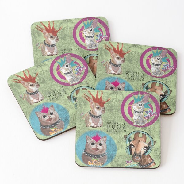 Item preview, Be Brave Punk Animals designed and sold by SpiritedArtwork.