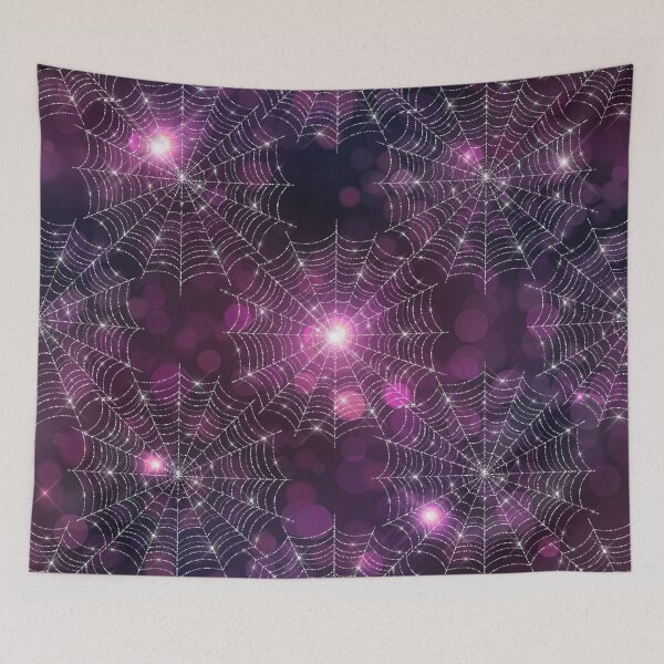Item preview, Purple with spiderwebs designed and sold by pnkpopcorn.