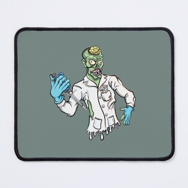 Item preview, Mad Scientist Zombie Funny Science Cartoon Character with PCR Pipette designed and sold by Zit-Zat-Zot.