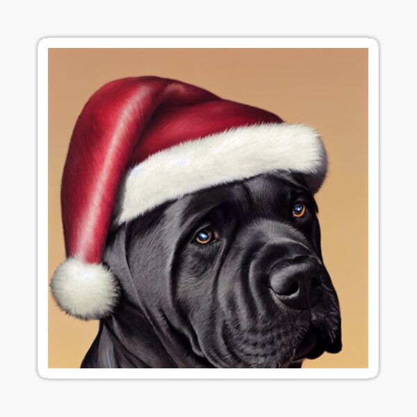 Christmas Cane Corso - Perfect For Animal Lovers Sticker