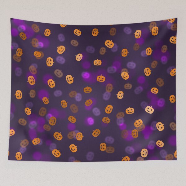 Item preview, Purple with pumpkins designed and sold by pnkpopcorn.