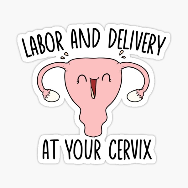 Labor And Delivery At Your Cervix Healthcare Nursing Sticker For