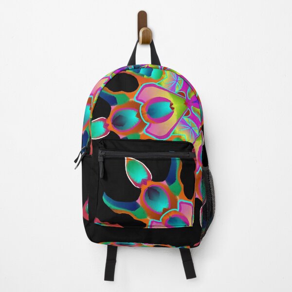 Item preview, Colourful patterns on black background  designed and sold by Kerryn Wood.