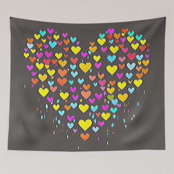 Item preview, Love Hearts Contemporary Modern Artwork designed and sold by davidelder.