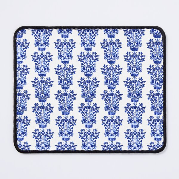Item preview, 1111 Metallic Blue Floral Skull Of Renewal designed and sold by DesignLust.