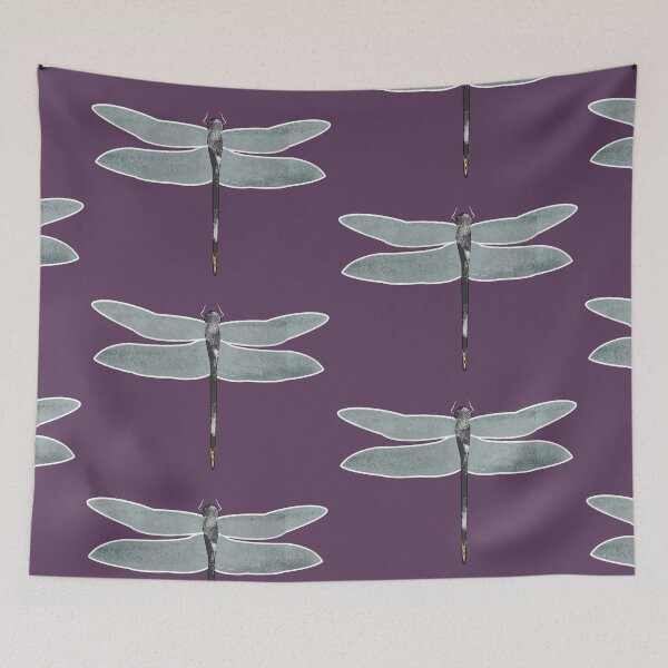 Item preview, Elegant dragonfly paper press graphic print.  Caroline Laursen original. designed and sold by Caroline Laursen.