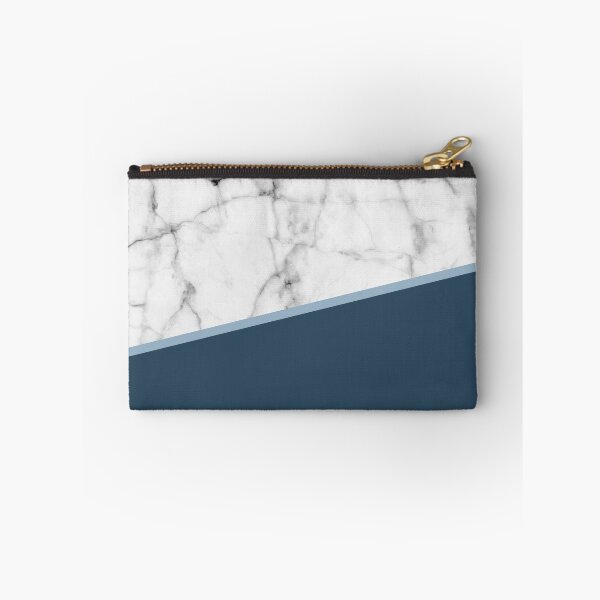 Item preview, Real White Marble Half Ocean Sapphire Steel Blue designed and sold by 5mmpaper.