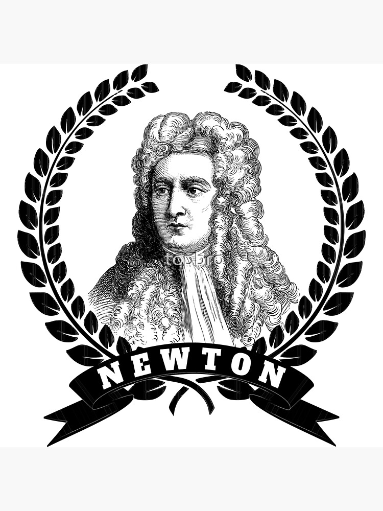 Portrait Of Sir Isaac Newton Poster For Sale By Topbro Redbubble 9880
