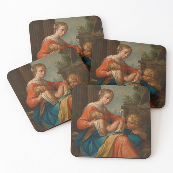 Item preview, Madonna and Child, with the Infant Saint John the Baptist | Italian School | 1825 Gospel Biblical Art designed and sold by CJET.